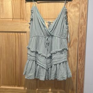 X-Large Light blue/green dress with built in shorts